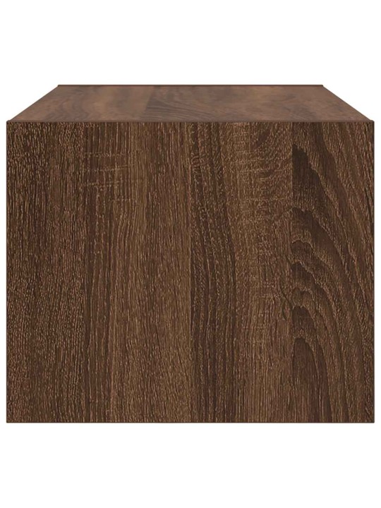 Tv-seinäkaapit 2 kpl ruskea tammi 60x31x25,5 cm tekninen puu