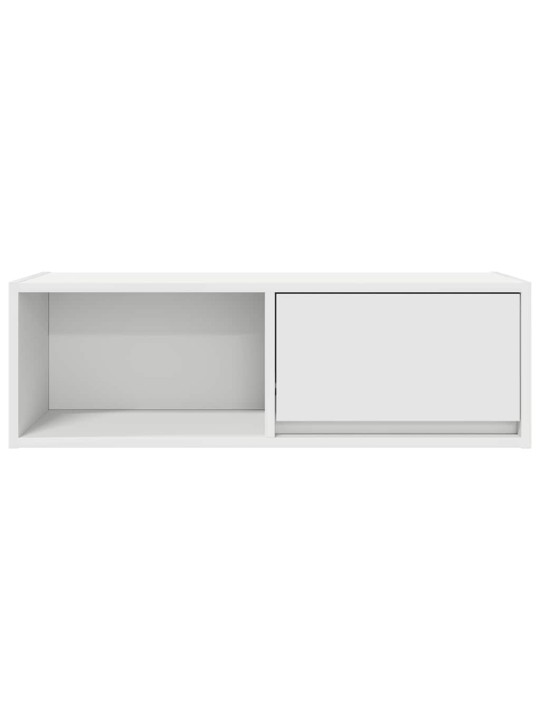 Tv-taso valkoinen 80x31x25,5 cm tekninen puu