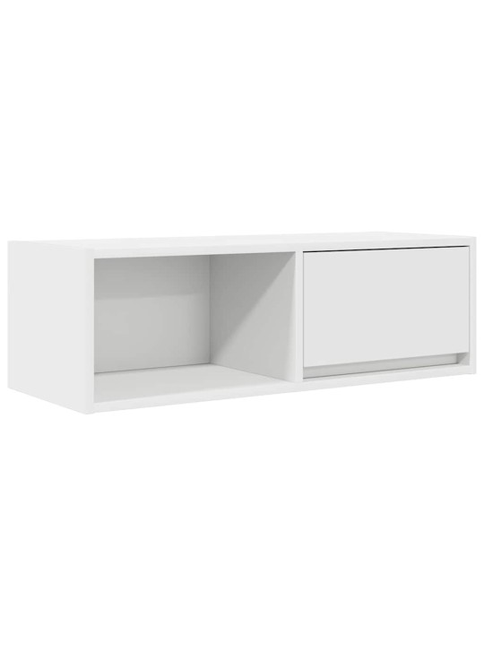 Tv-seinäkaapit 2 kpl valkoinen 80x31x25,5 cm tekninen puu