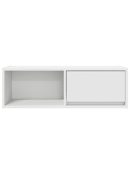 Tv-seinäkaapit 2 kpl valkoinen 80x31x25,5 cm tekninen puu