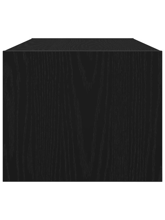 Tv-tasot 2 kpl musta tammi 80x31x25,5 cm tekninen puu