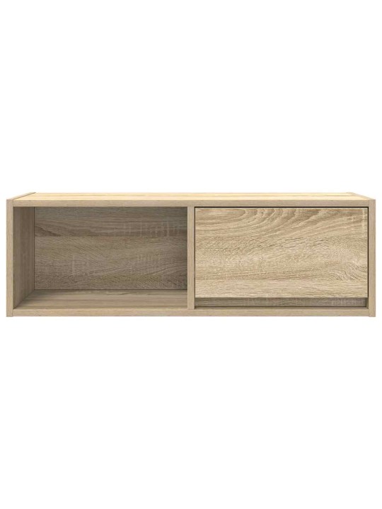 Tv-taso sonoma-tammi 80x31x25,5 cm tekninen puu