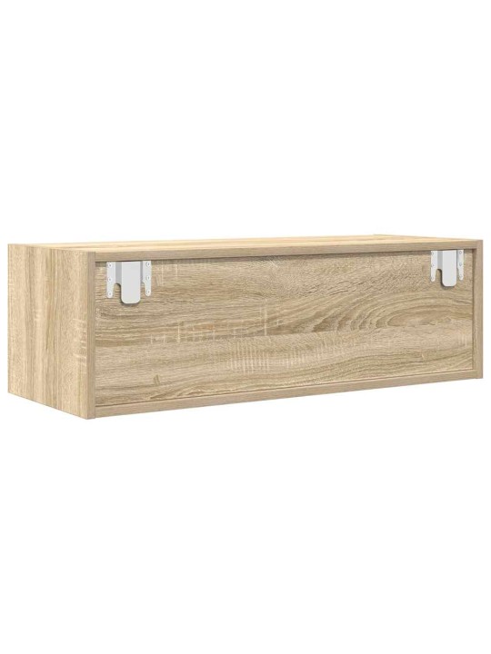 Tv-taso sonoma-tammi 80x31x25,5 cm tekninen puu