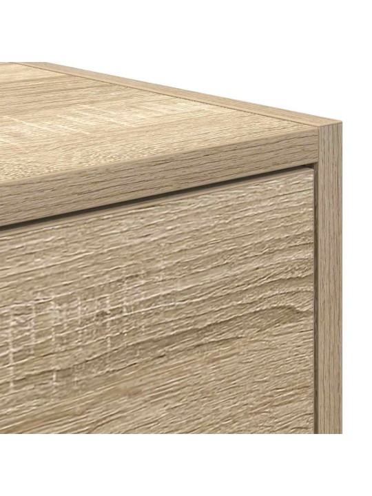 Tv-taso sonoma-tammi 80x31x25,5 cm tekninen puu