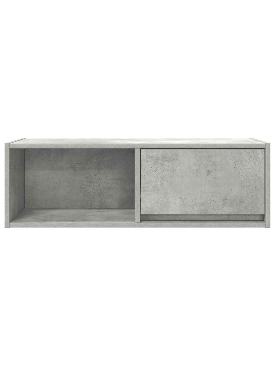 Tv-taso betoninharmaa 80x31x25,5 cm tekninen puu