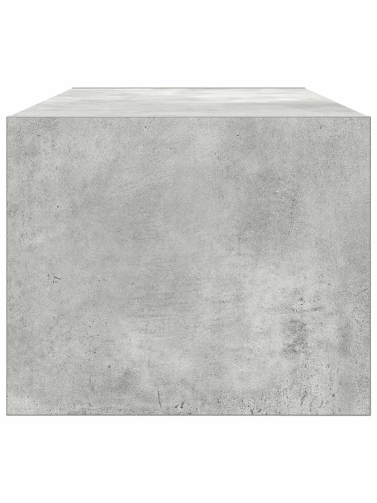 Tv-taso betoninharmaa 80x31x25,5 cm tekninen puu