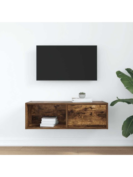 Tv-taso savutammi 80x31x25,5 cm tekninen puu