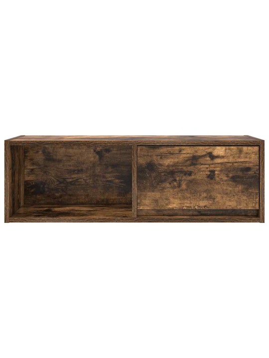 Tv-seinäkaappi 2 kpl savutammi 80x31x25,5 cm tekninen puu