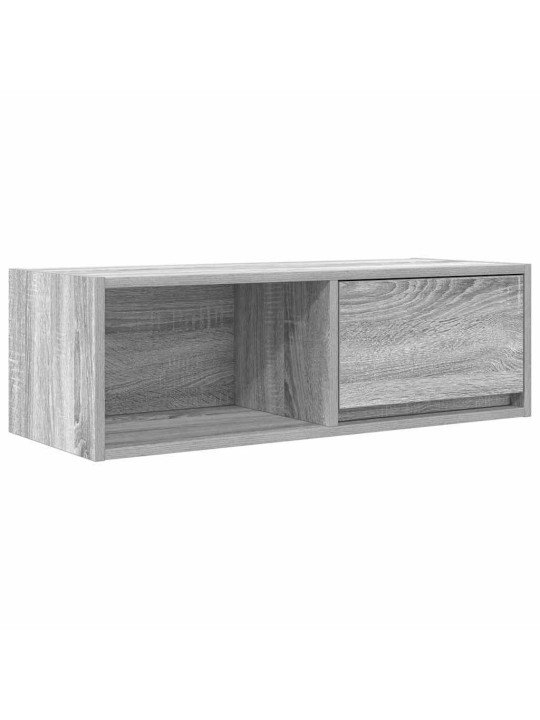 Tv-taso harmaa sonoma 80x31x25,5 cm tekninen puu