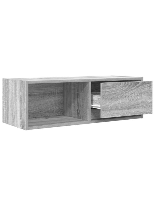 Tv-taso harmaa sonoma 80x31x25,5 cm tekninen puu