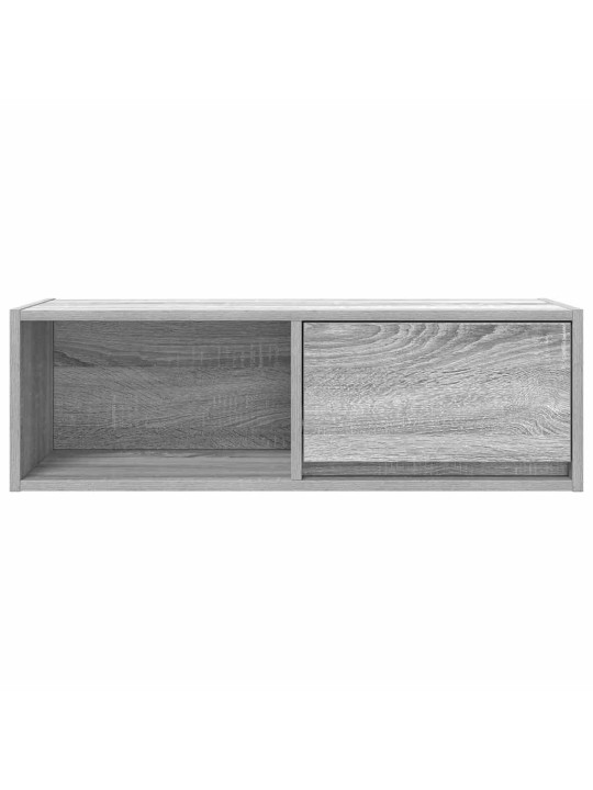 Tv-taso harmaa sonoma 80x31x25,5 cm tekninen puu