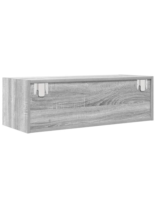 Tv-taso harmaa sonoma 80x31x25,5 cm tekninen puu