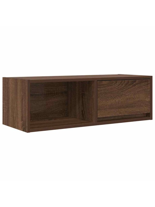 Tv-taso ruskea tammi 80x31x25,5 cm tekninen puu