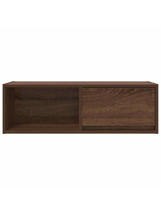 Tv-taso ruskea tammi 80x31x25,5 cm tekninen puu