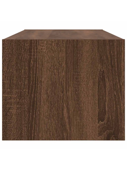 Tv-taso ruskea tammi 80x31x25,5 cm tekninen puu