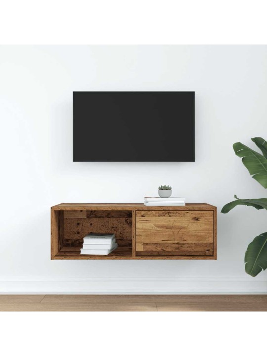 Tv-taso vanha puu 80x31x25,5 cm suunniteltu puu