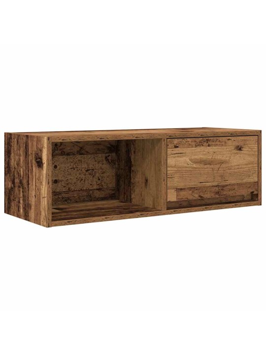Tv kaapit 2 kpl vanha puu 80x31x25,5 cm suunniteltu puu