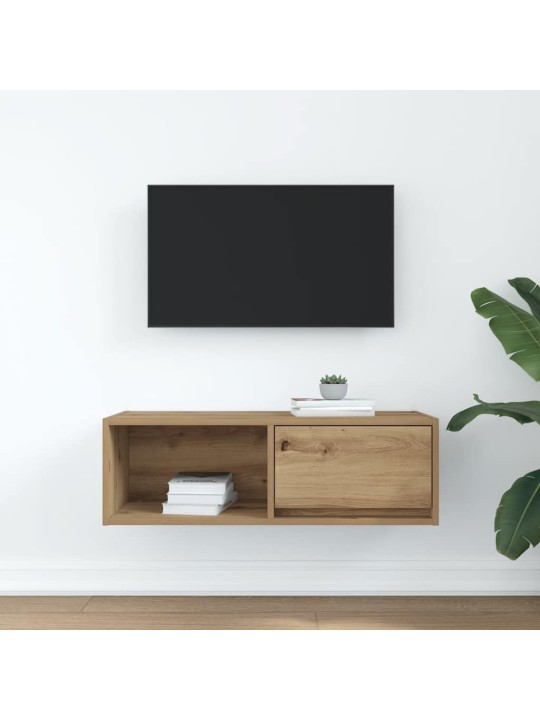 Tv-taso käsityöläinen tammi 80x31x25,5 cm tekninen puu