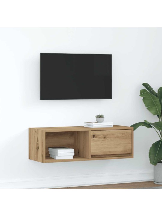 Tv-taso käsityöläinen tammi 80x31x25,5 cm tekninen puu