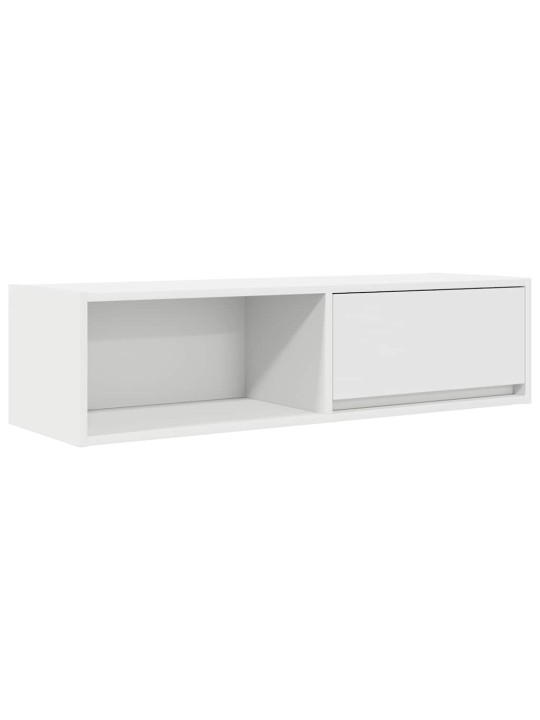 Tv kaappi valkoinen 100x31x25,5 cm engineered wood