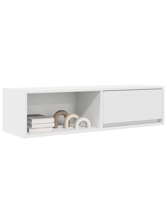 Tv kaappi valkoinen 100x31x25,5 cm engineered wood
