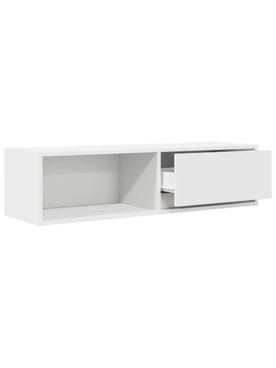 Tv kaappi valkoinen 100x31x25,5 cm engineered wood
