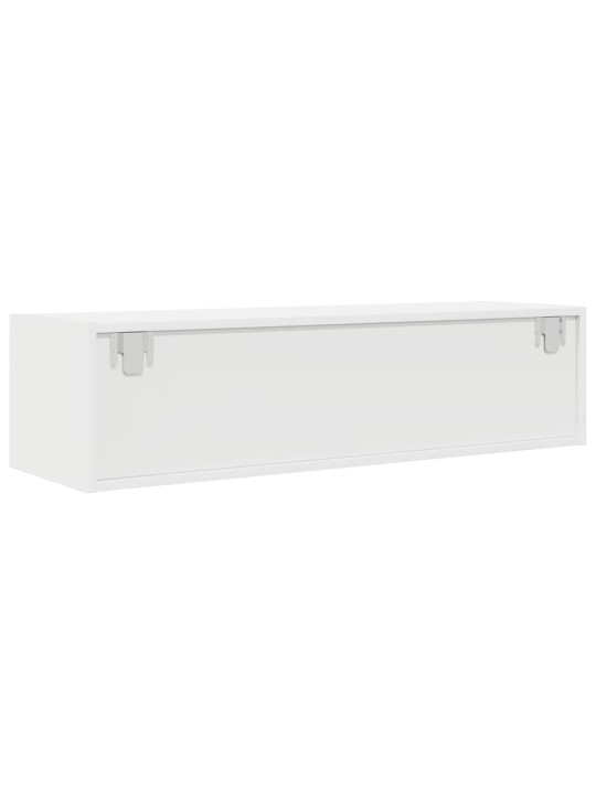 Tv kaappi valkoinen 100x31x25,5 cm engineered wood