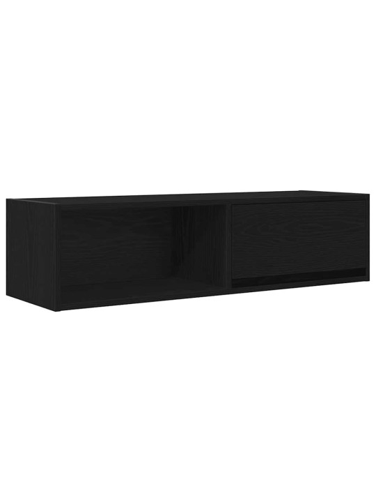 Tv-tasot 2 kpl musta tammi 100x31x25,5 cm tekninen puu