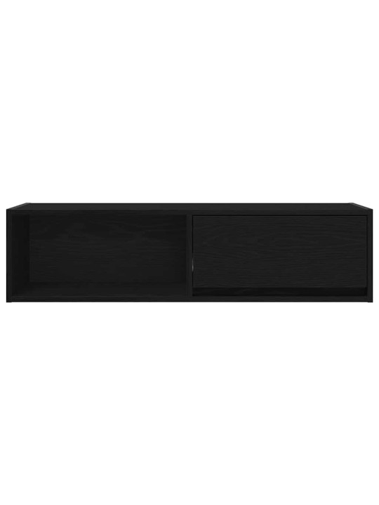 Tv-tasot 2 kpl musta tammi 100x31x25,5 cm tekninen puu