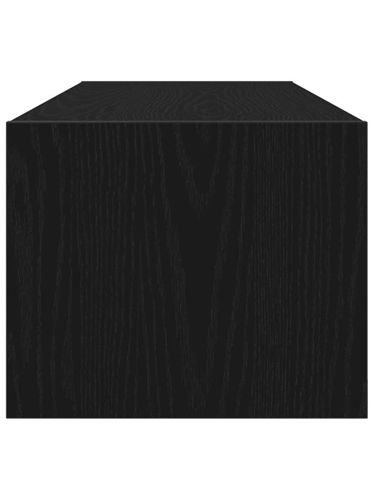 Tv-tasot 2 kpl musta tammi 100x31x25,5 cm tekninen puu