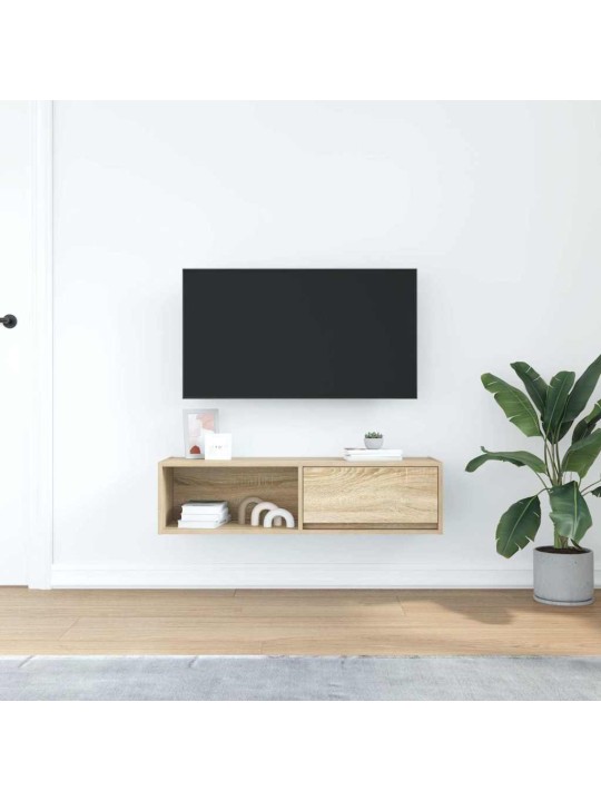 Tv-taso sonoma-tammi 100x31x25,5 cm tekninen puu