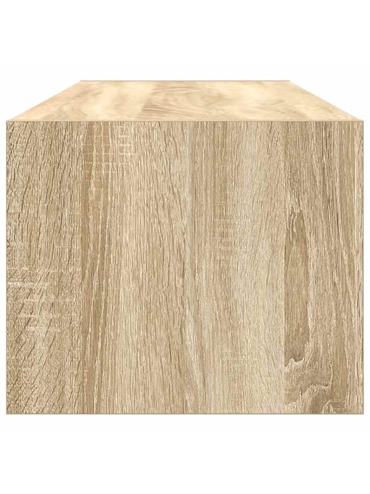 Tv-seinäkaapit 2 kpl sonoma-tammi 100x31x25,5 cm tekninen puu