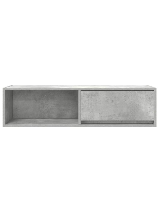 Tv-taso betoninharmaa 100x31x25,5 cm tekninen puu