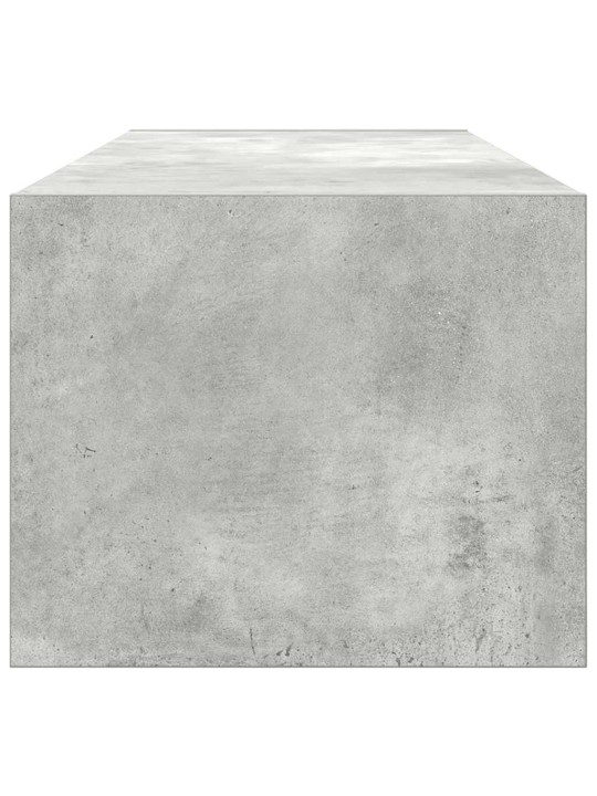 Tv-taso betoninharmaa 100x31x25,5 cm tekninen puu