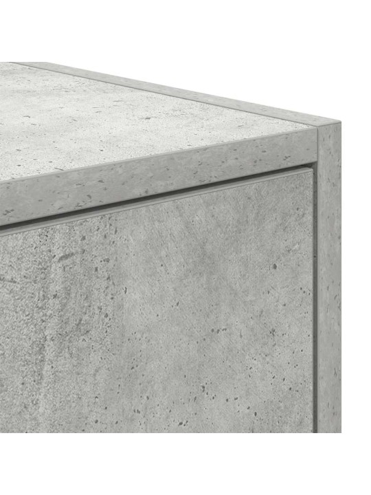 Tv-taso betoninharmaa 100x31x25,5 cm tekninen puu