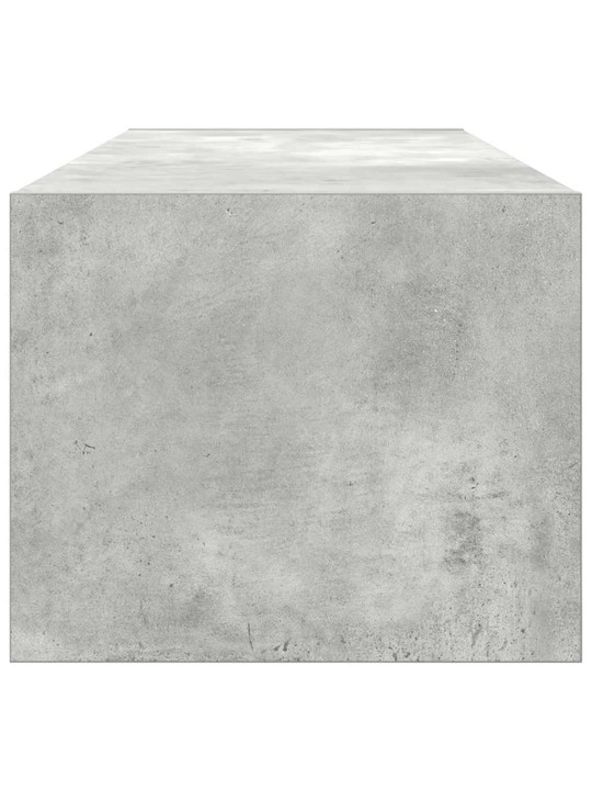 Tv-seinäkaapit 2 kpl betoninharmaa 100x31x25,5 cm tekninen puu