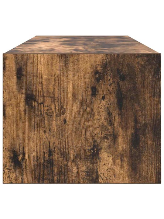 Tv-seinäkaappi 2 kpl savutammi 100x31x25,5 cm tekninen puu