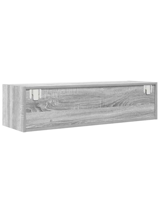 Tv-taso harmaa sonoma 100x31x25,5 cm tekninen puu