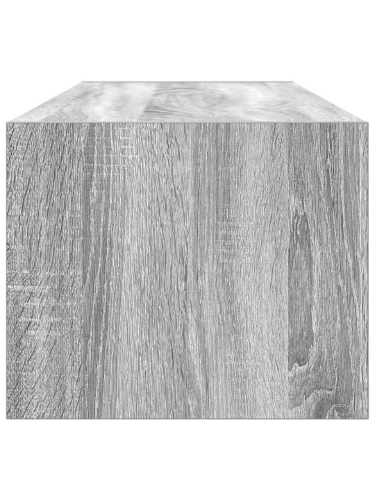 Tv-seinäkaapit 2 kpl harmaa sonoma 100x31x25,5 cm tekninen puu