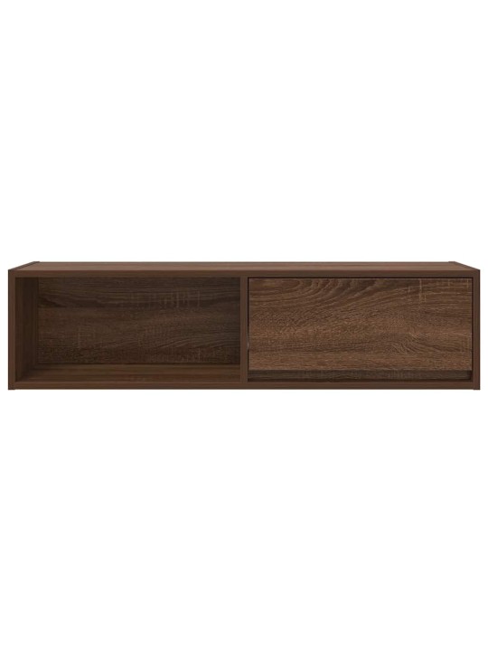 Tv-taso ruskea tammi 100x31x25,5 cm tekninen puu