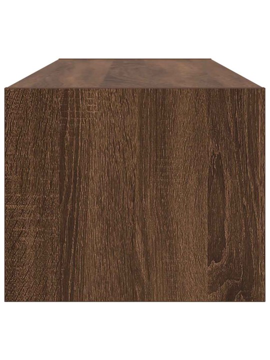 Tv-taso ruskea tammi 100x31x25,5 cm tekninen puu