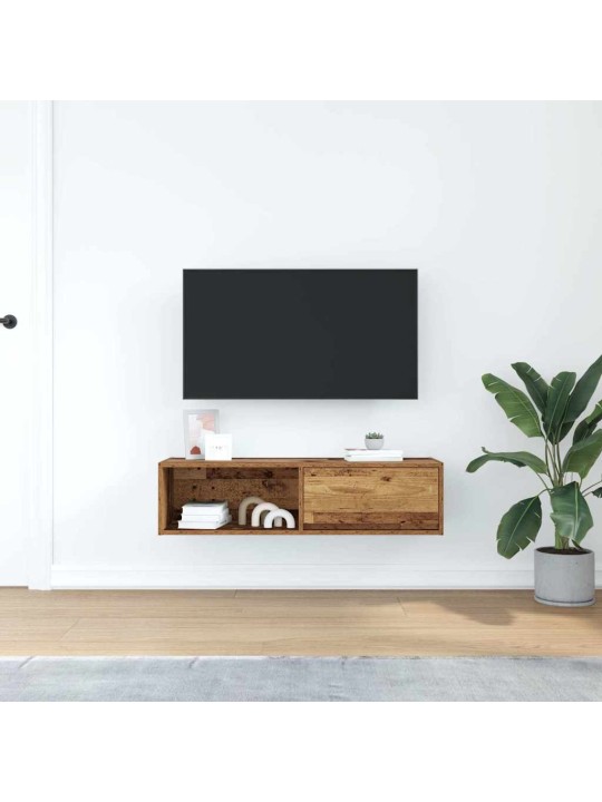 Tv-taso vanha puu 100x31x25,5 cm suunniteltu puu