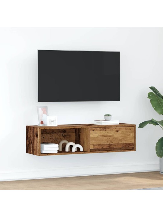 Tv-taso vanha puu 100x31x25,5 cm suunniteltu puu