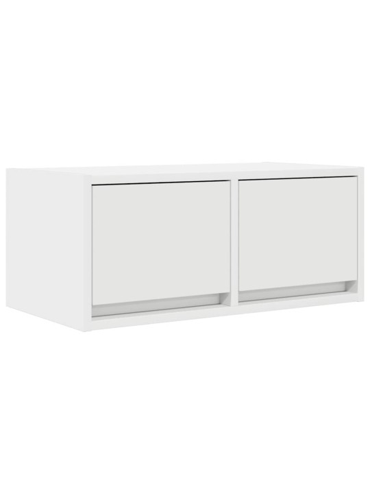 Tv-seinäkaapit 2 kpl valkoinen 60x31x25,5 cm tekninen puu