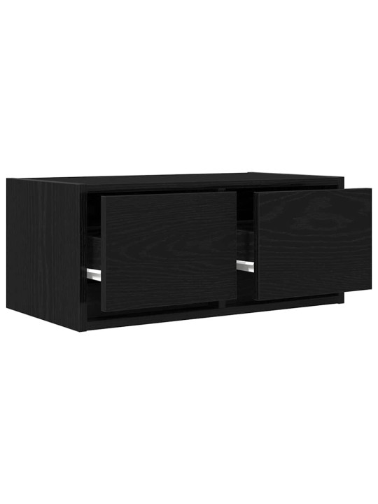 Tv-tasot 2 kpl musta tammi 60x31x25,5 cm tekninen puu