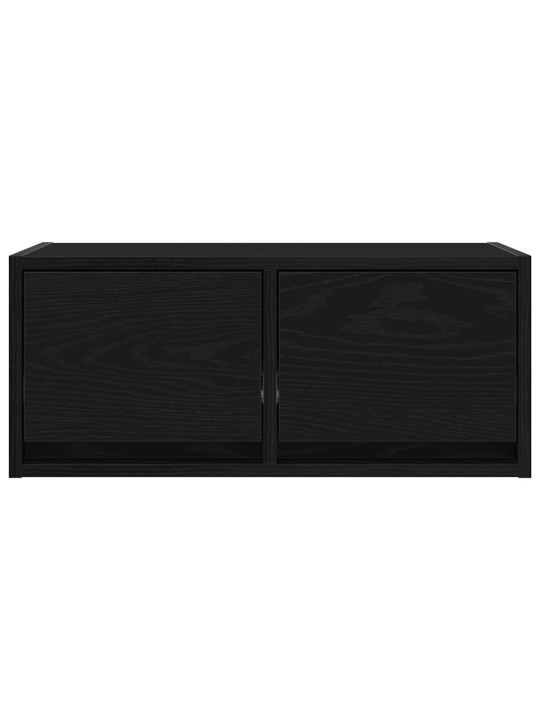 Tv-tasot 2 kpl musta tammi 60x31x25,5 cm tekninen puu