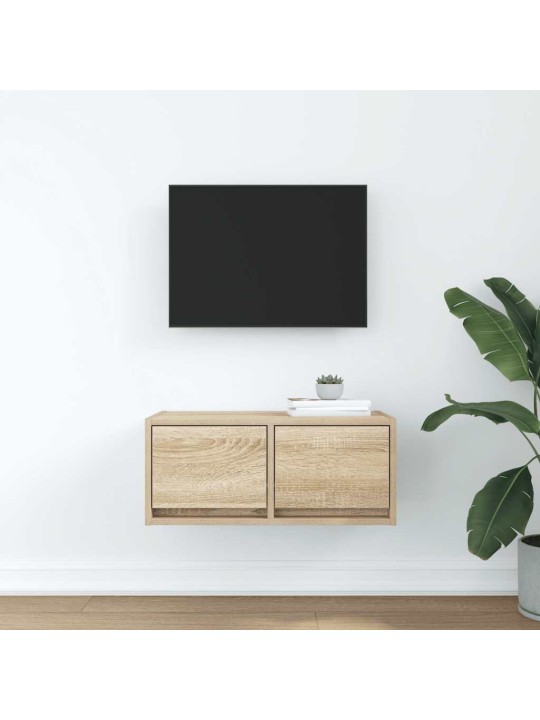 Tv-taso sonoma-tammi 60x31x25,5 cm tekninen puu