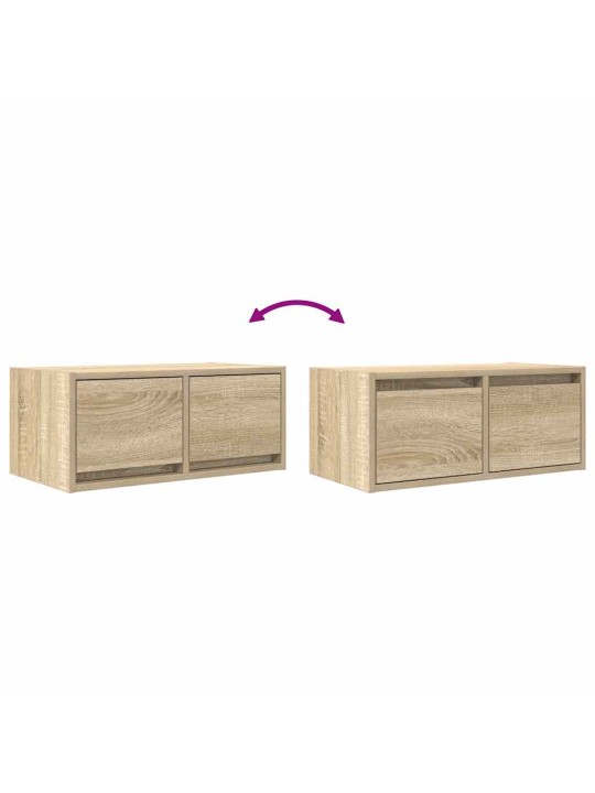 Tv-taso sonoma-tammi 60x31x25,5 cm tekninen puu