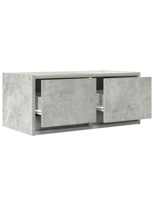 Tv-taso betoninharmaa 60x31x25,5 cm tekninen puu