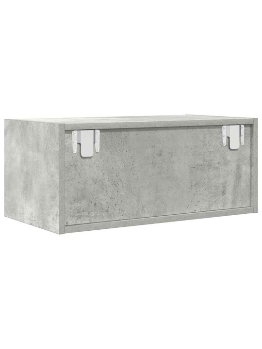 Tv-taso betoninharmaa 60x31x25,5 cm tekninen puu